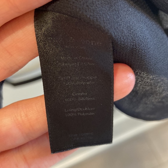 Rag & Bone 100% Silk Navy Cami, Size 4 - Picture 8 of 9